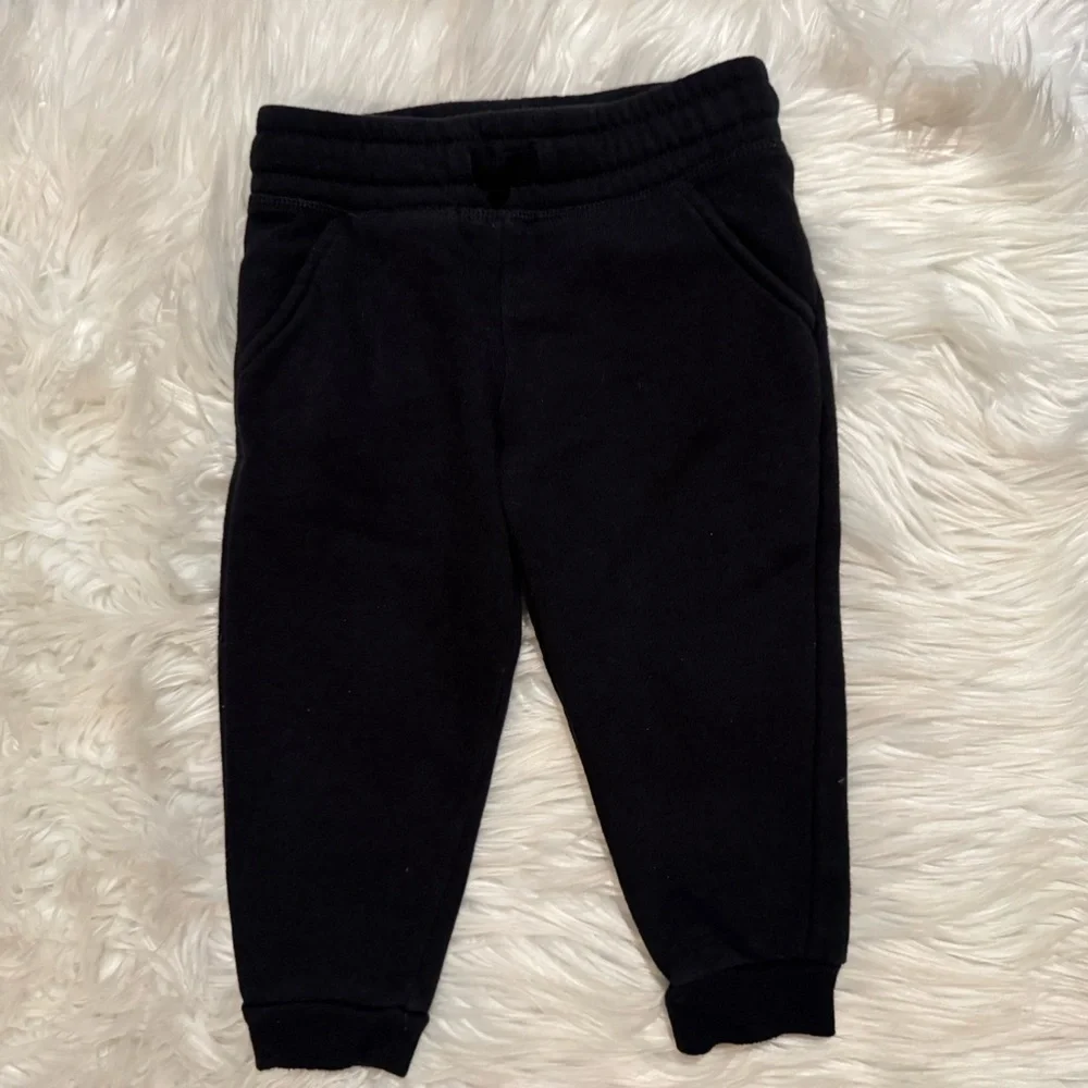 Jumping Beans Toddler Girl 2T Black Gray Fleece‎ Jogger Pants Bundle